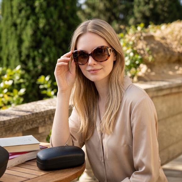 Salvatore Ferragamo SF668S Tortoise Sunglasses w Case Box main image 8
